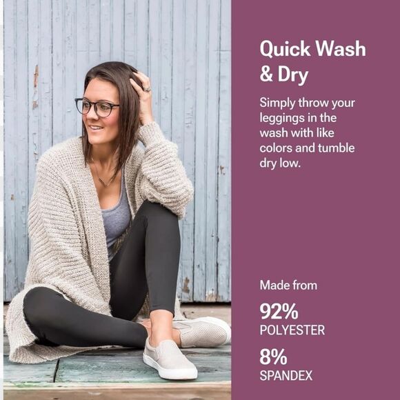 New Satina women's leggings plus size burgundy full length - Picture 4 of 4